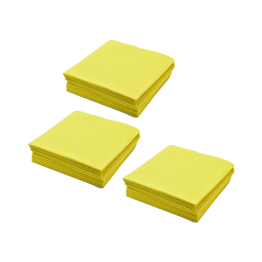 Pack 30 Paños Multiusos Amarillo Antipolvo 38x38 – Superficies Limpias y Brillantes