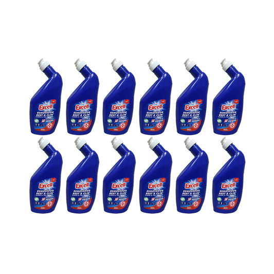 Pack 12 Limpiadores  de Inodoros Excell Ultra Power Rest a Clin 500ml – Máxima Limpieza y Brillo Profesional