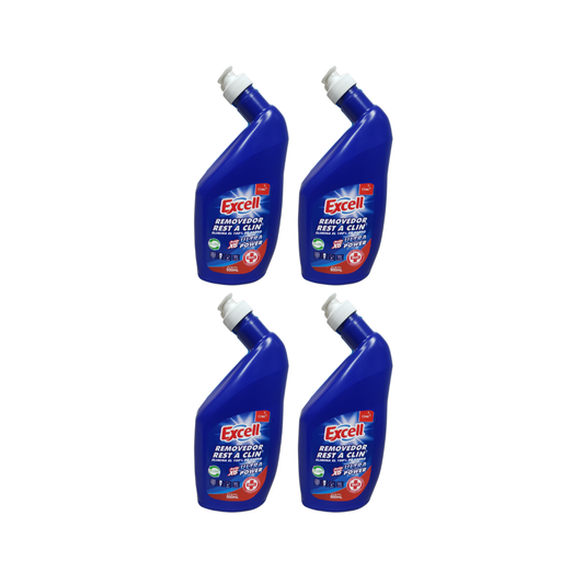 Pack 4 Limpiadores  de Inodoros Excell Ultra Power Rest a Clin 500ml – Máxima Limpieza y Brillo Profesional