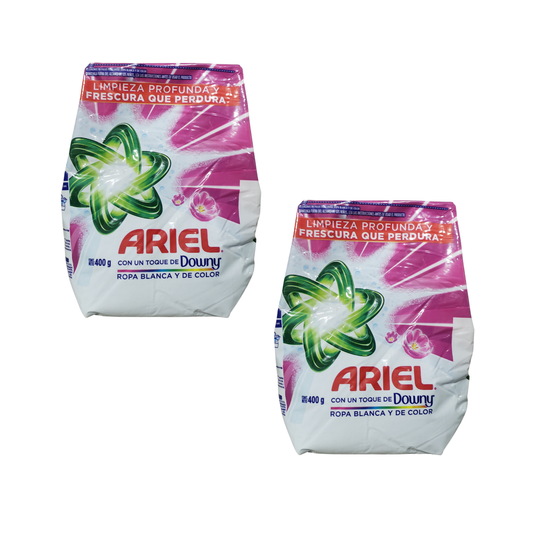 Pack 2 Detergente En Polvo Ariel Downy 400g