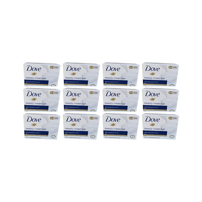 Pack  12 Jabónes Dove en Barra Beauty Cream 75g Limpieza E Hidratación