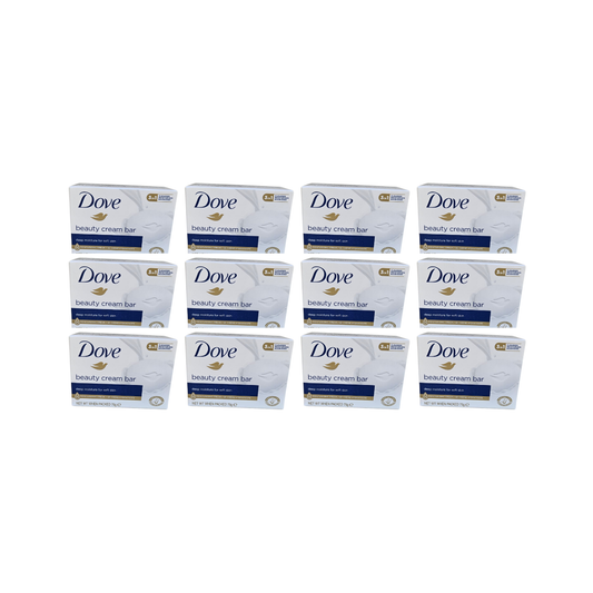 Pack  12 Jabónes Dove en Barra Beauty Cream 75g Limpieza E Hidratación