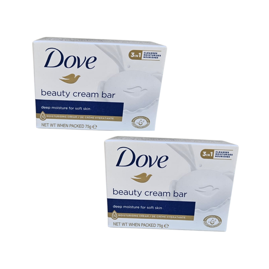 Pack 2 Jabónes Dove Beauty Cream 75g Limpieza E Hidratación