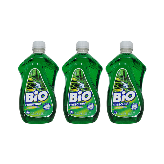 Pack 3 Detergente Liquido Bio 3lt cada uno , Aroma Bosque Nativo