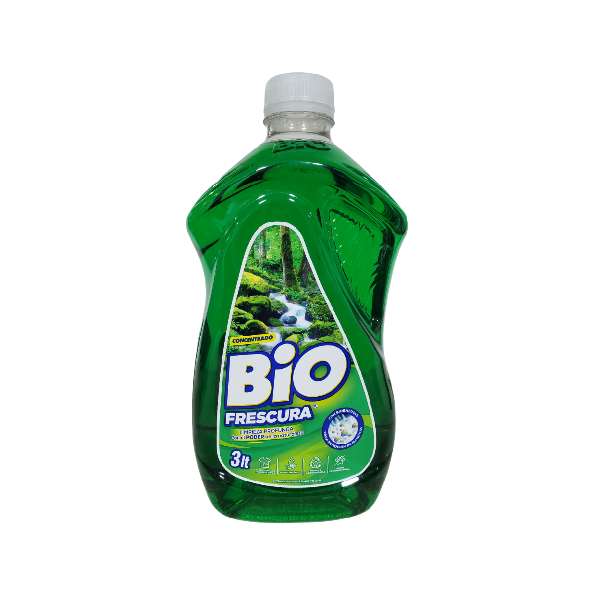 Pack 4 Detergente Liquido Bio 3lt cada uno , Aroma Bosque Nativo.