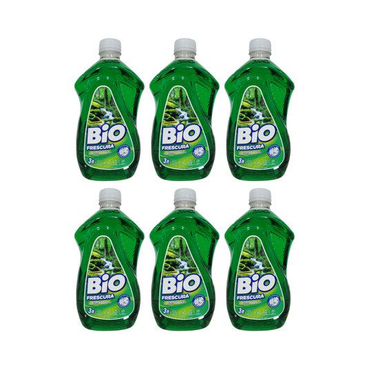 Pack 6 Detergente Liquido Bio 3lt cada uno , Aroma Bosque Nativo