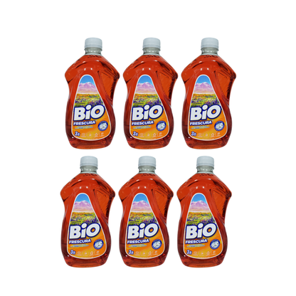 Pack 6 Detergente Liquido Bio 3lt cada uno , Aroma Desierto Florido