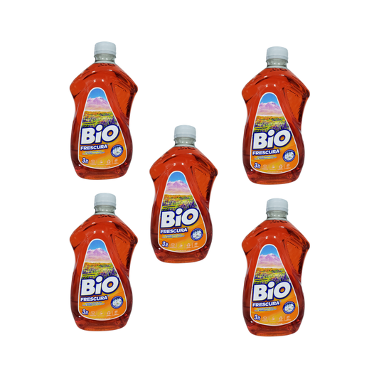 Pack 5 Detergente Liquido Bio 3lt cada uno , Aroma Desierto Florido
