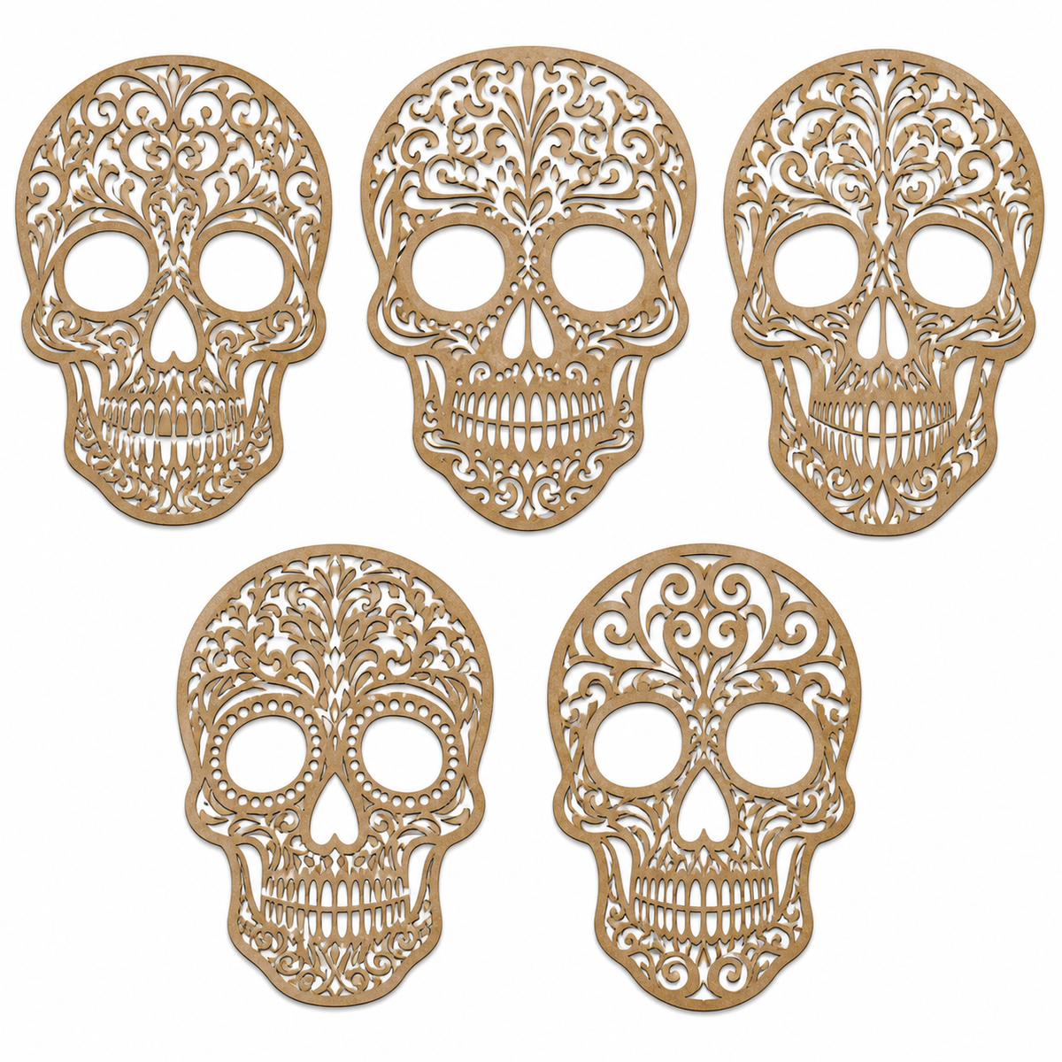 Set Calaveras MDF Surtido