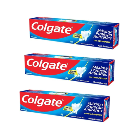Pack 3 Pasta Dental Colgate Máxima Protección Anticarie 180g