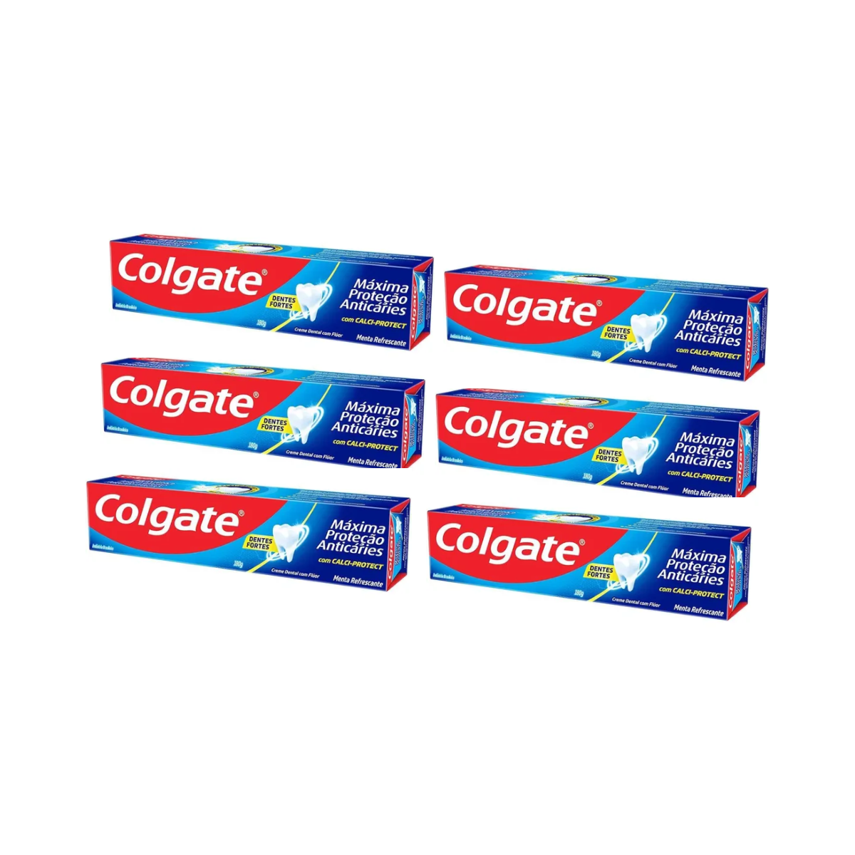 Pack 6 Pasta Dental Colgate Máxima Protección Anticarie 180g