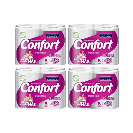 Manga de Confort Doble Hoja 40Mts  Pack 32 Rollos