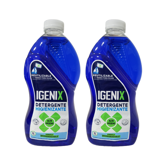 Pack 2 Detergente Líquido Igenix 3l cada uno , Limpieza Y Protección.