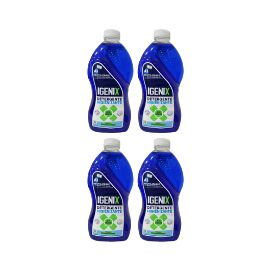Pack 4 Detergente Líquido Igenix 3l cada uno , Limpieza Y Protección.