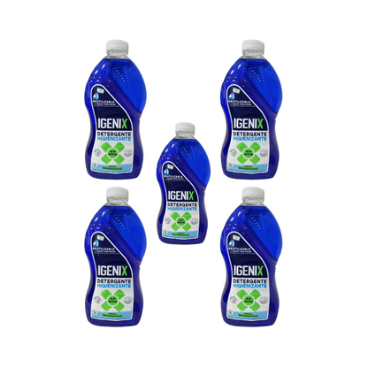 Pack 5 Detergente Líquido Igenix 3l cada uno ,Limpieza Y Protección
