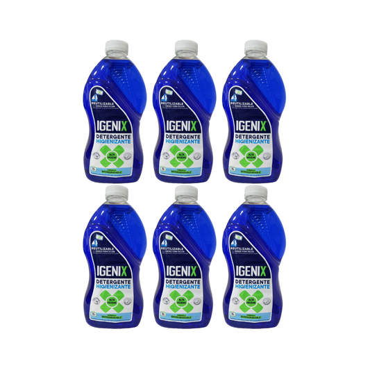 Pack 6 Detergente Líquido Igenix 3l Limpieza Y Protección