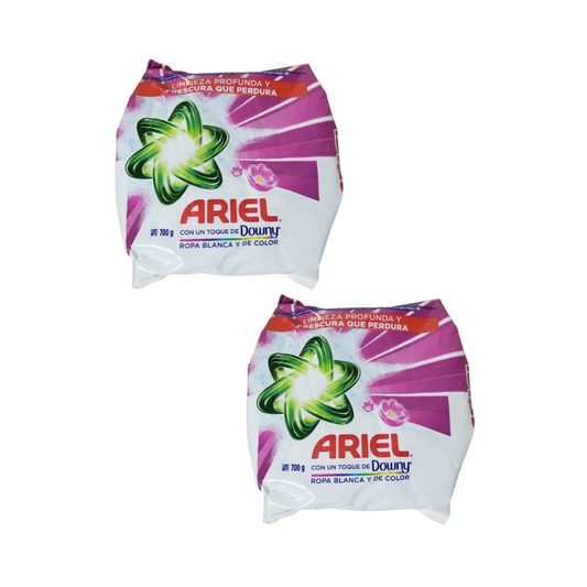 Pack 2 Detergente En Polvo Ariel Downy 700g