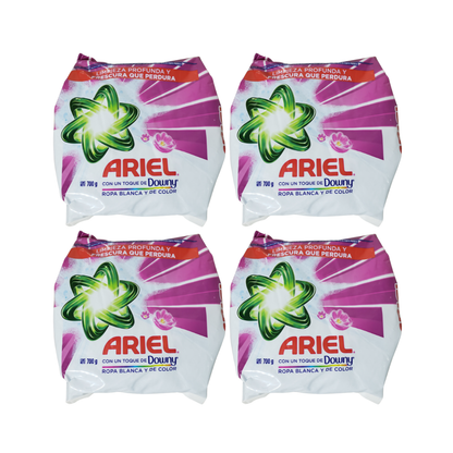 Pack 4 Detergente En Polvo Ariel Downy 700g