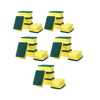 Pack 25 Esponjas Acanaladas | Máxima Eficiencia de Limpieza