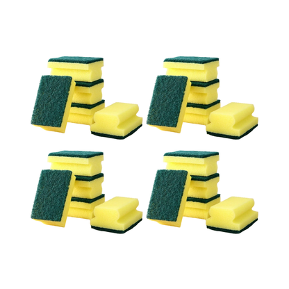 Pack 20 Esponjas Acanaladas | Máxima Eficiencia de Limpieza