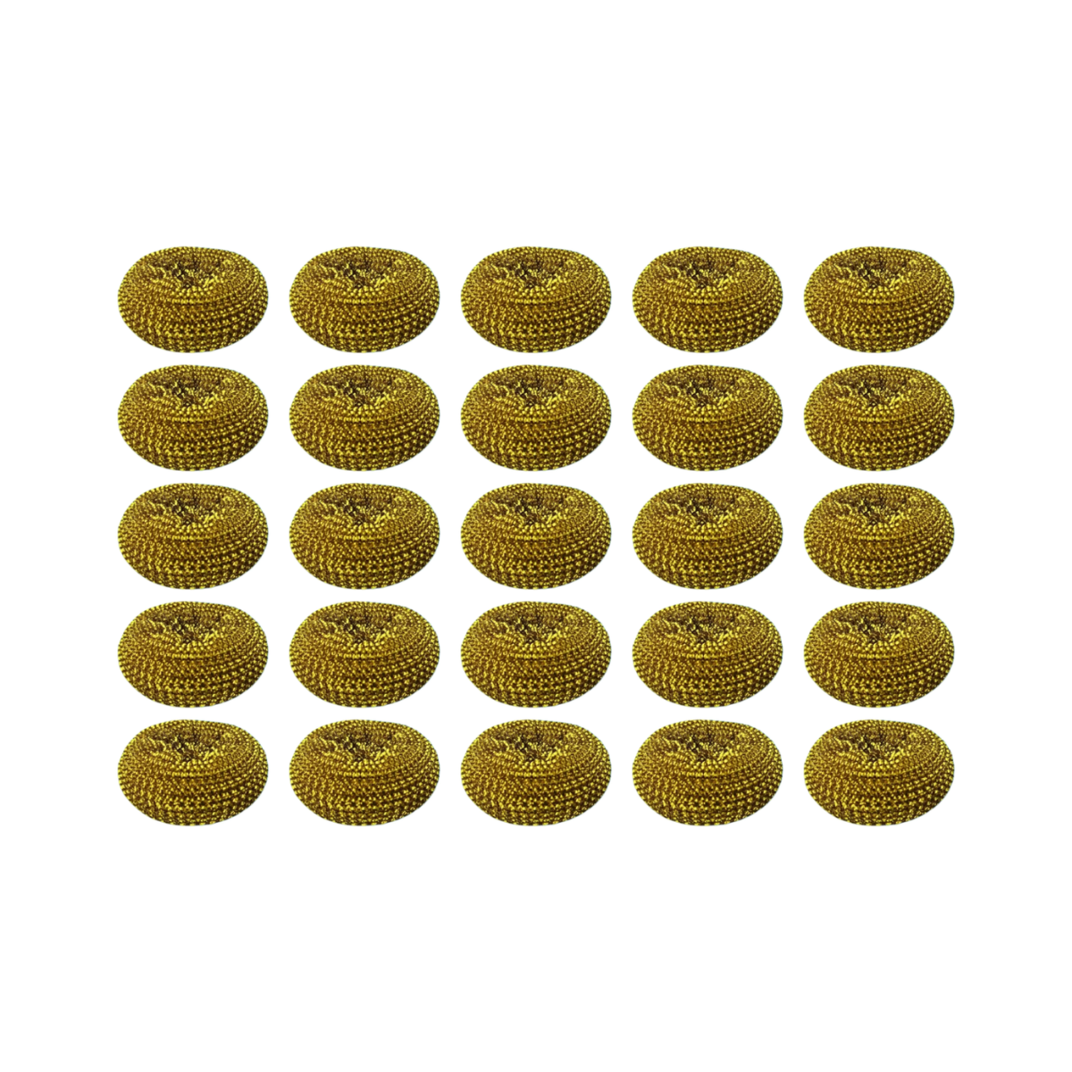 Pack 5 Virutillas Espiral  Doradas  | Ideal para Ollas, Vidrios y Utensilios