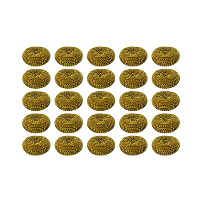 Pack 5 Virutillas Espiral  Doradas  | Ideal para Ollas, Vidrios y Utensilios