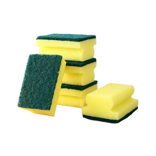 Pack 5 Esponjas Acanaladas | Máxima Eficiencia de Limpieza