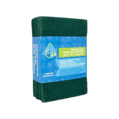 Pack 5 Fibras Abrasivas Profesionales | Remoción Intensa y Duradera