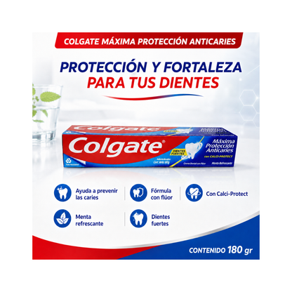 Pasta Dental Colgate Máxima Protección Anticaries 180Gr