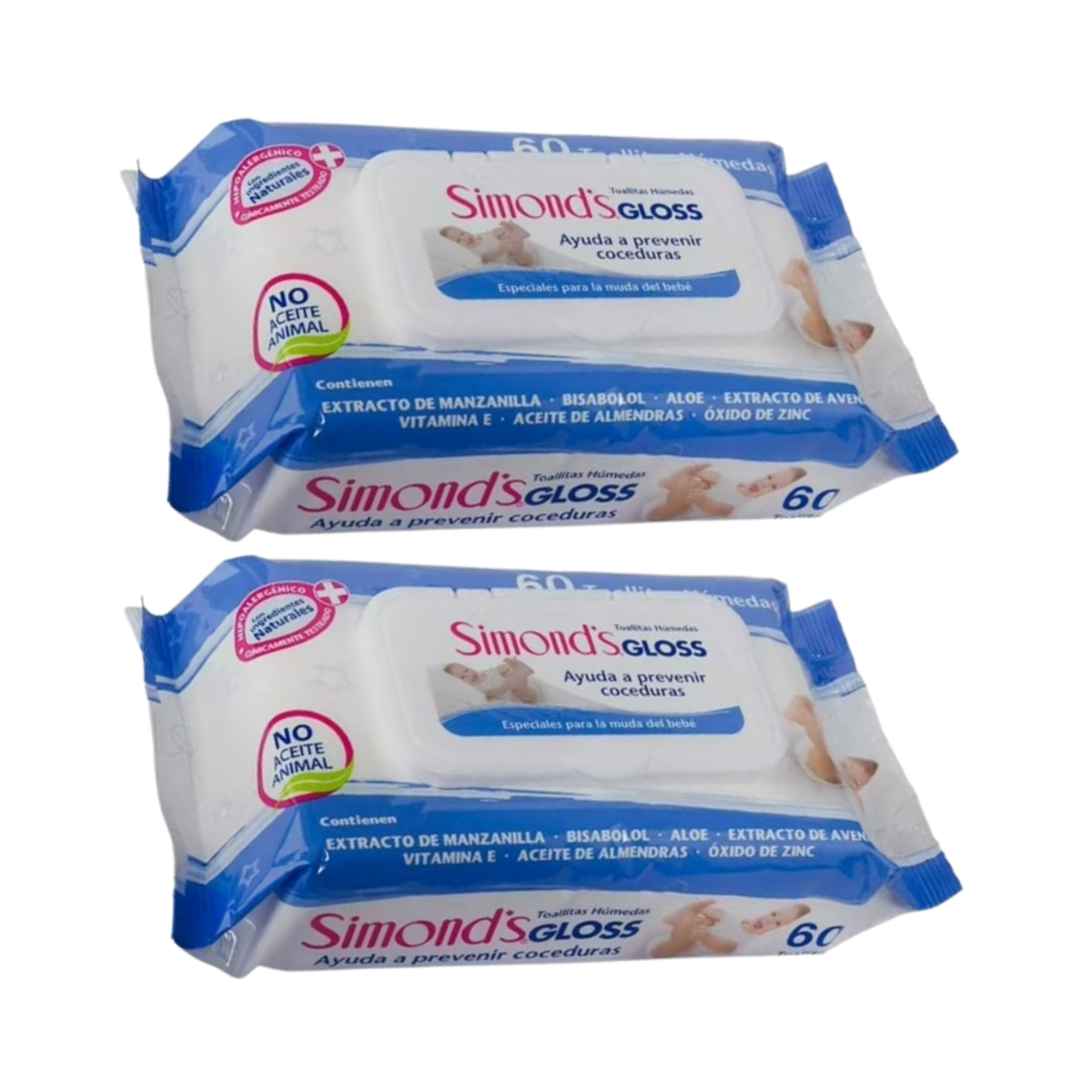 Toallitas Húmedas Simonds Gloss 60 Unidades