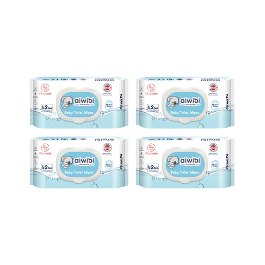 Pack 4 Paquetes Aiwibi toallitas Húmedas Biodegradables
