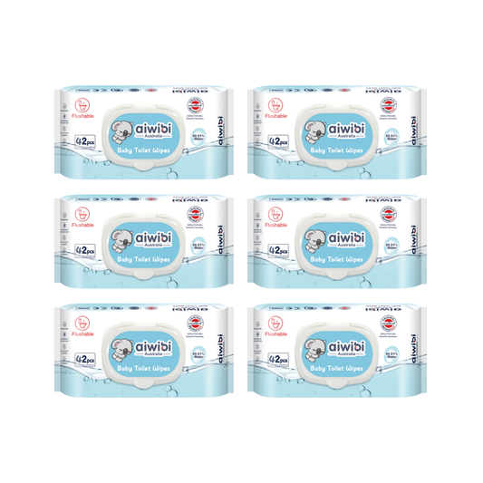 Pack 6 Paquetes Aiwibi toallitas Húmedas Biodegradables