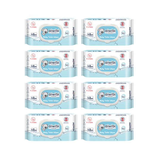Pack 8 Paquetes Aiwibi toallitas Húmedas Biodegradables