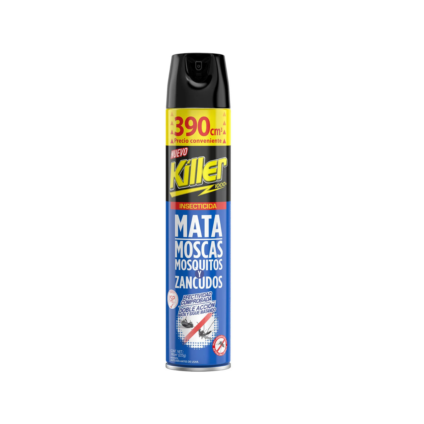 Pack 4 Insecticidas en Aerosol 390cc Protección Total Contra Mosquitos y Moscas