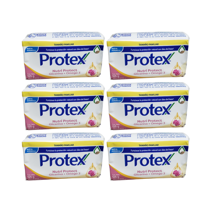 Pack 6 Jabón en Barra Protex Nutri Protect + Omega 3 125 g