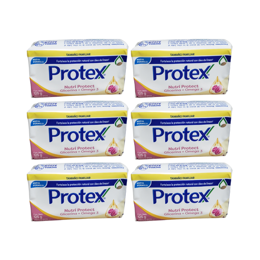 Pack 6 Jabón en Barra Protex Nutri Protect + Omega 3 125 g