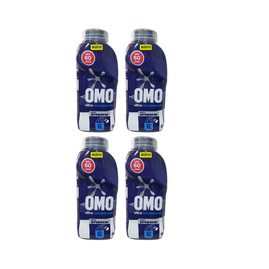 Pack 4 detergentes Omo ultraconcentrado para diluir 500ml
