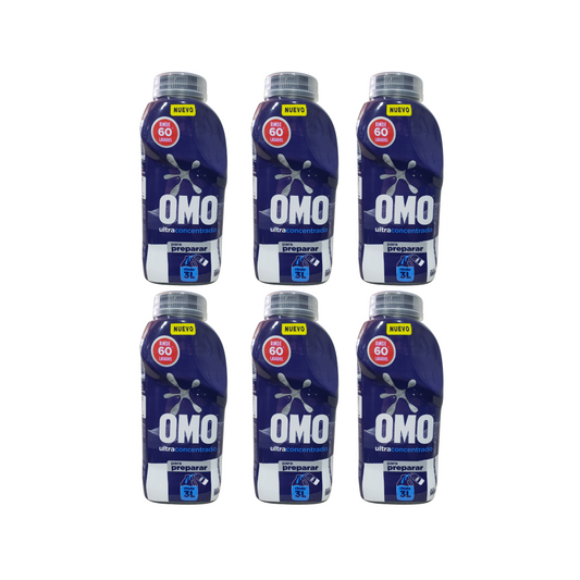 Pack 6 detergentes Omo ultraconcentrado para diluir 500ml