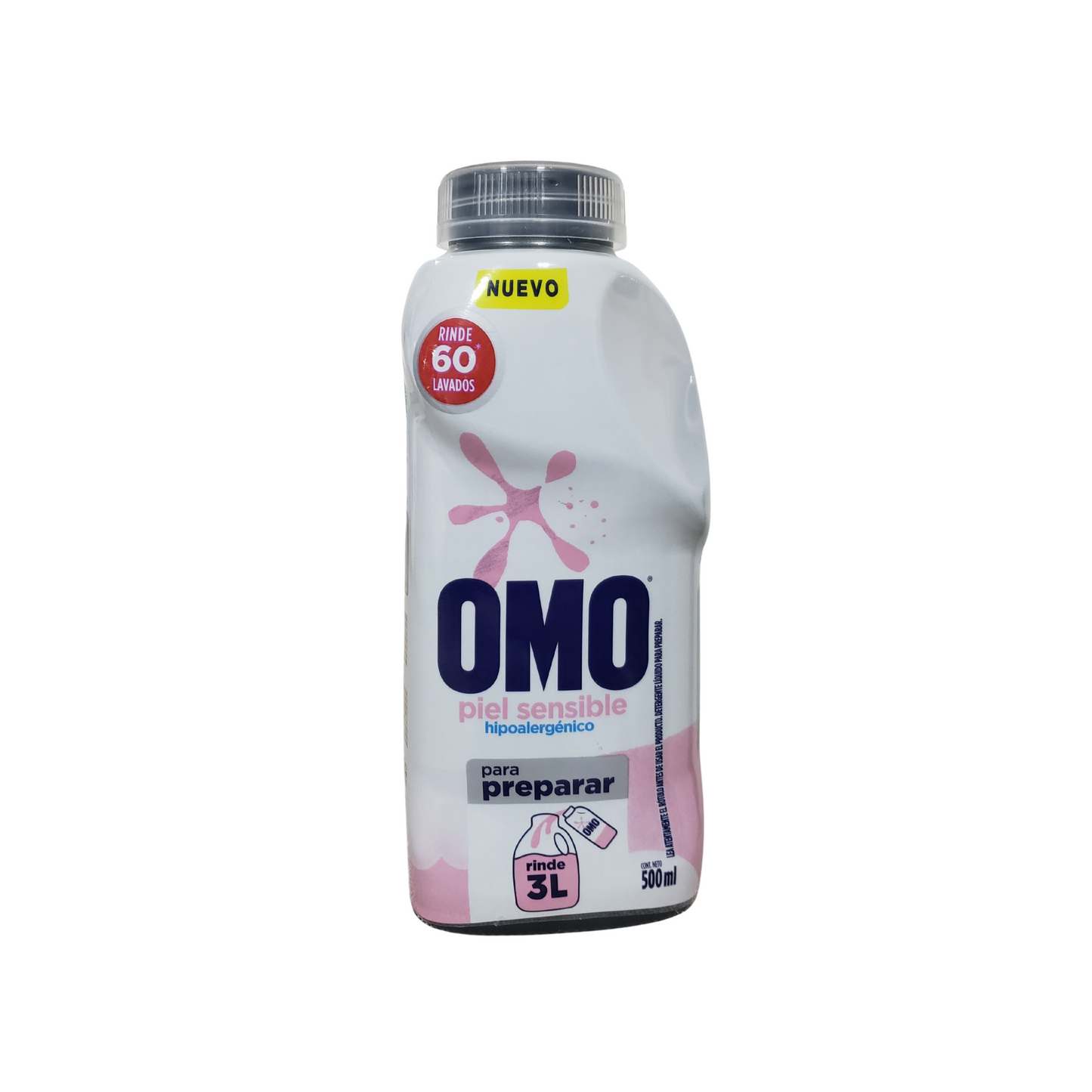 Pack 6 Unidades detergente Omo hipoalergénico  Diluir  500 ml