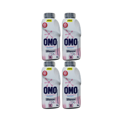 Pack 4 Unidades detergente Omo hipoalergenico  Diluir  500 ml