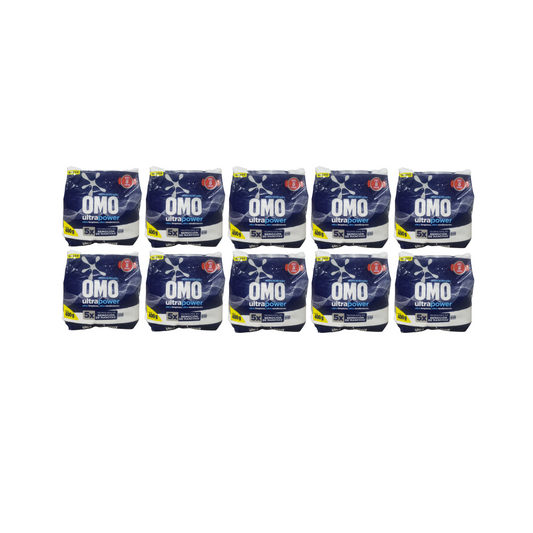 Pack 10 Omo Ultrapower En Polvo Detergente 400g