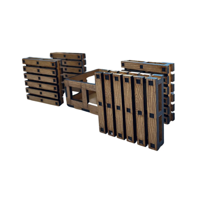 Posavasos De Madera Pallet Barnizados - Set 4 Unidades 5mm