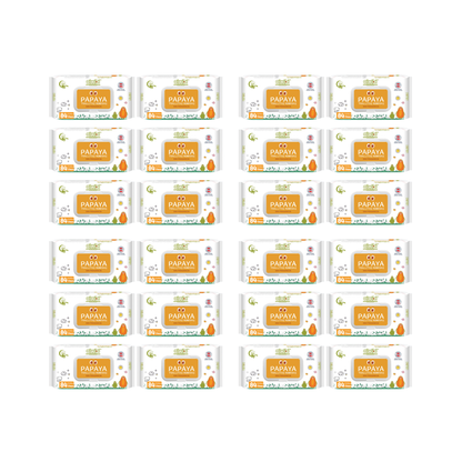 Pack 24 Toallitas Aiwibi Papaya 99.9% Agua Con Fibra De Papaya.
