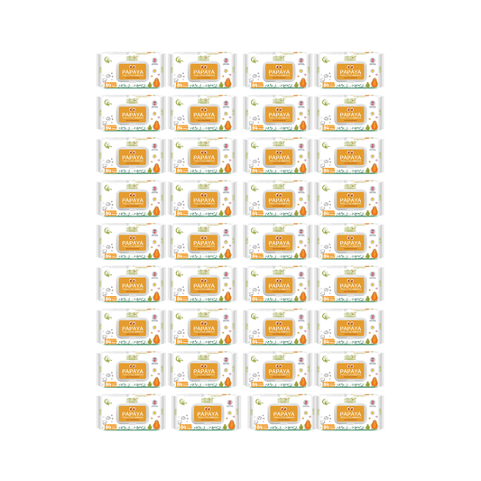 Pack 36 Paquetes Toallitas Aiwibi 99.9% Agua Con Fibra De Papaya .