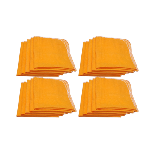 Pack 20 Paños Naranjos Franela   Antipolvo 40x35 – Superficies Limpias y Brillantes