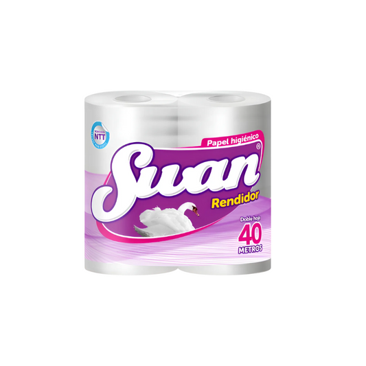 Papel Higiénico swan Rendidor 4 rollos de 40 mts