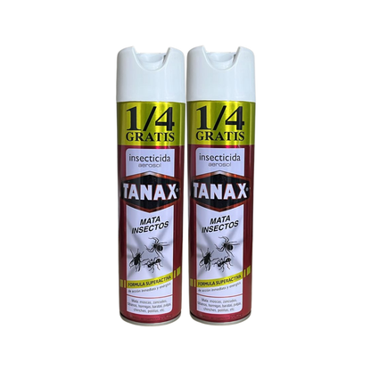 Pack 2 Insecticida Tanax en Aerosol  220cc Elimina Todo Insecto