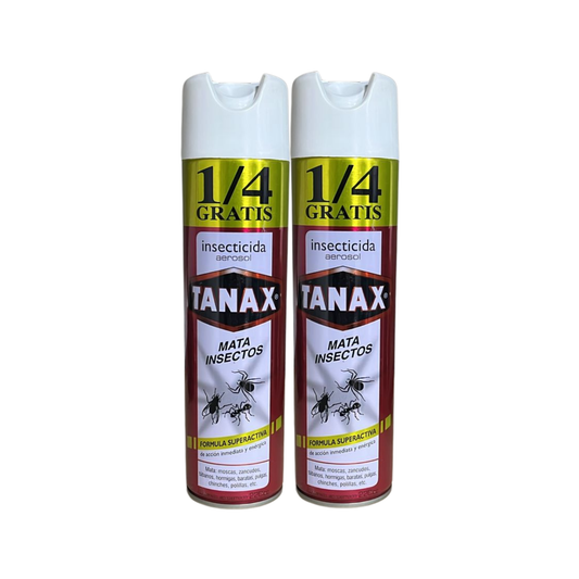Pack 2 Insecticida Tanax en Aerosol  220cc Elimina Todo Insecto