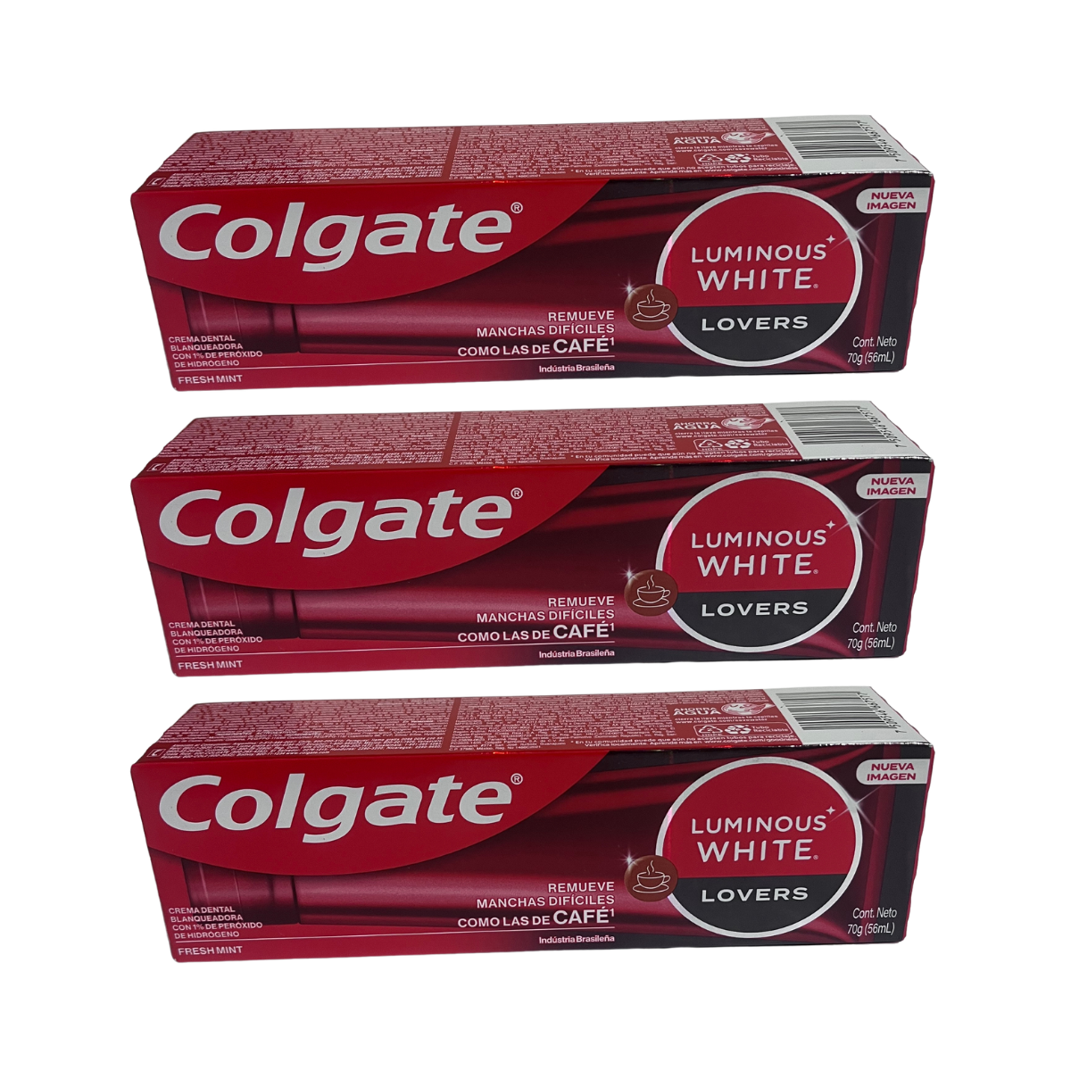 Pasta Dental Colgate Luminous White  Lovers  Blanquea Manchas Café 70gr